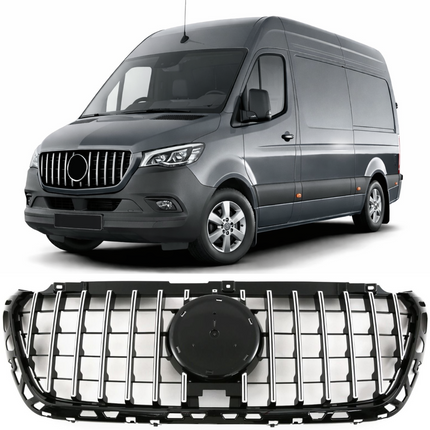 Griglia Panamericana GT montanti cromati Mercedes W907 W910 Sprinter dal 2018