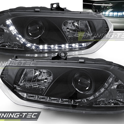Fari LED Alfa Romeo 156 Nero Vetro Chiaro 1997-2003
