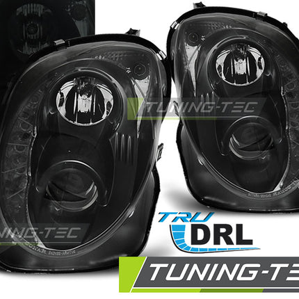 Alfa Mito 2008-2018 Fari Anteriori Lenticolari Luci Diurne a LED Nero