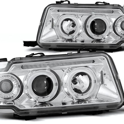 Fari CromatiAudi 80 B4 con Angel Eyes – Look Sportivo