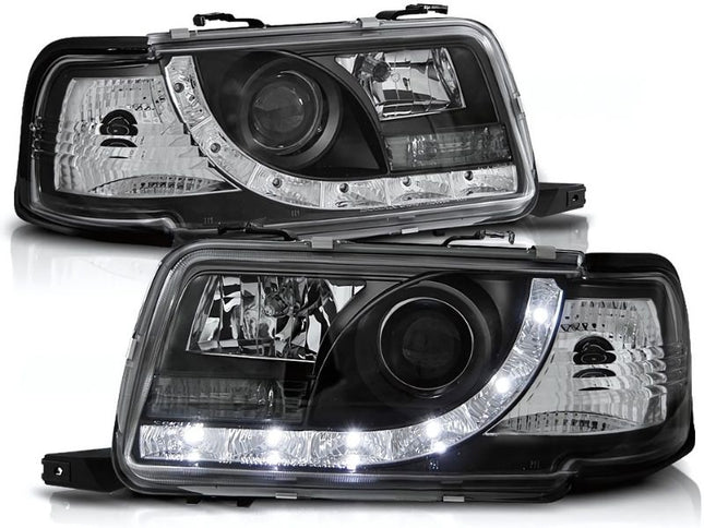 Fari LED Audi 80 B4 Nero Vetro Chiaro Plug & Play