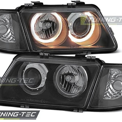 Audi A3 8L 1996-2000 Fari Anteriori Angel Eyes Gialli