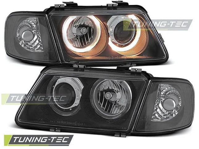 Audi A3 8L 1996-2000 Fari Anteriori Angel Eyes Gialli