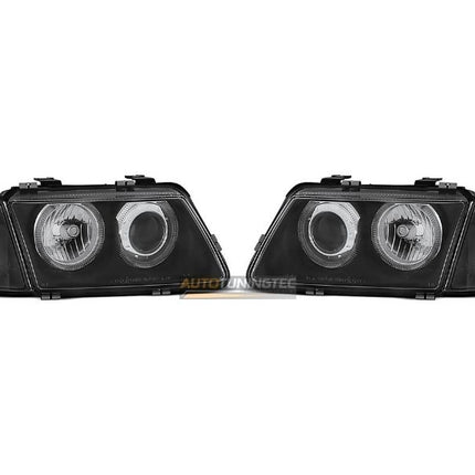 Fari anteriori tuning neri Audi A3 8L 1996-2000
