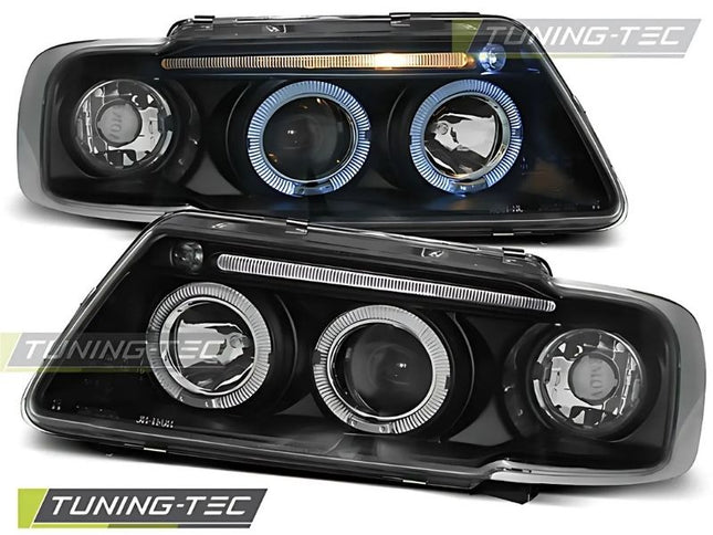 Fari anteriori tuning neri Audi A3 8L 1996-2000 look sportivo e moderno