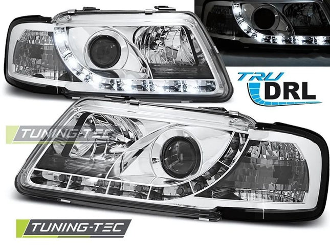 Audi A3 8L 1996-2000 Fari Anteriori LED Diurne Cromati