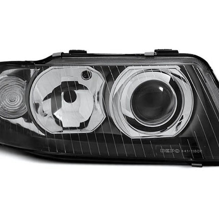 Fari anteriori neri per Audi A3 8L 2000-2003: design moderno e omologazione