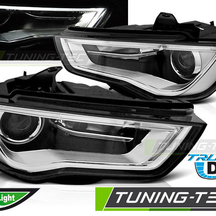 Audi A3 8V 2012-2016 Fari Anteriori LED DRL Lightube Nero