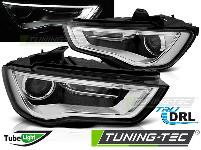 Audi A3 8V 2012-2016 Fari Anteriori LED DRL Lightube Nero