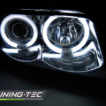 Upgrade Fari Audi A4 B5: Angel Eyes CCFL Bianchi