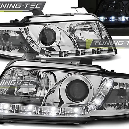AUDI A4 B5 1994-1998 Fari Anteriori LED Daylight Cromato