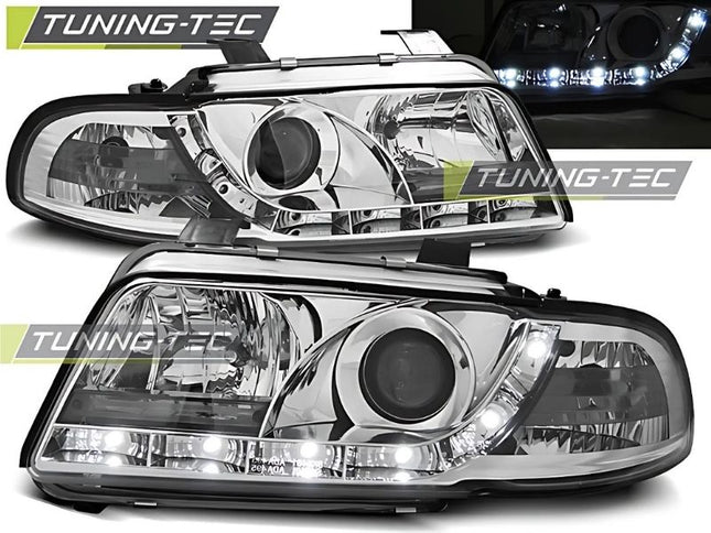 AUDI A4 B5 1994-1998 Fari Anteriori LED Daylight Cromato
