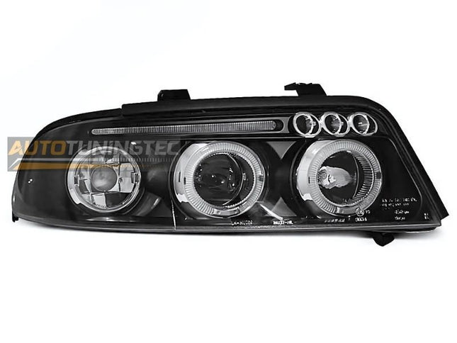 AUDI A4 B5 1999-2001 Fari Anteriori Angel Eyes Neri