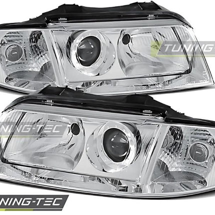AUDI A4 B5 1999-2001 Fari Anteriori Lenticolari Cromati
