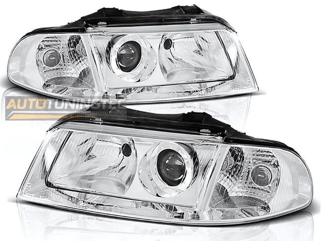 Fari anteriori lenticolari per Audi A4 B5 1999-2001 plug & play