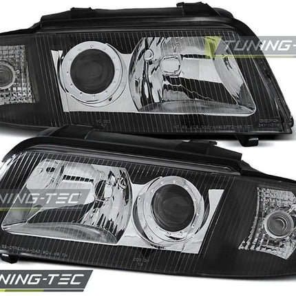 AUDI A4 B5 1999-2001 Fari Anteriori Lenticolari Neri