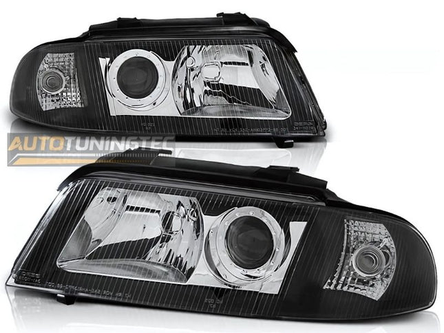 Fari anteriori lenticolari Audi A4 B5 1999-2001 plug & play