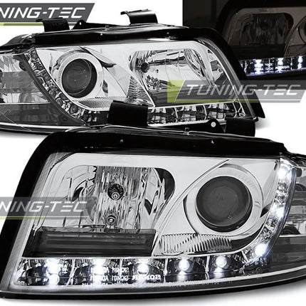 Audi A4 B6 2000-2004 Fari Anteriori LED Daylight Cromati