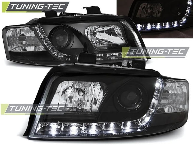 Audi A4 B6 2000-2004 Fari Anteriori LED Daylight Nero