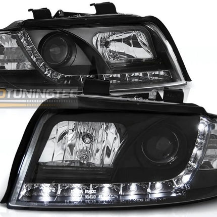Fanali anteriori LED neri per Audi A4 B6 8E stile e sicurezza