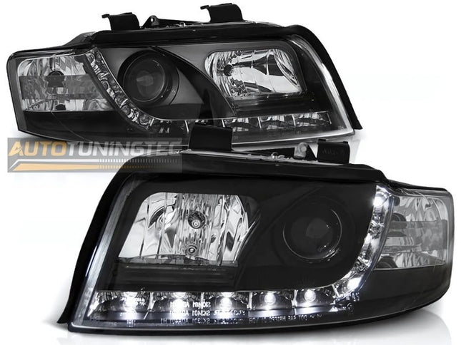 Fanali anteriori LED neri per Audi A4 B6 8E stile e sicurezza