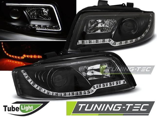 Audi A4 B6 2000-2004 Fari Anteriori LED Lightube Nero