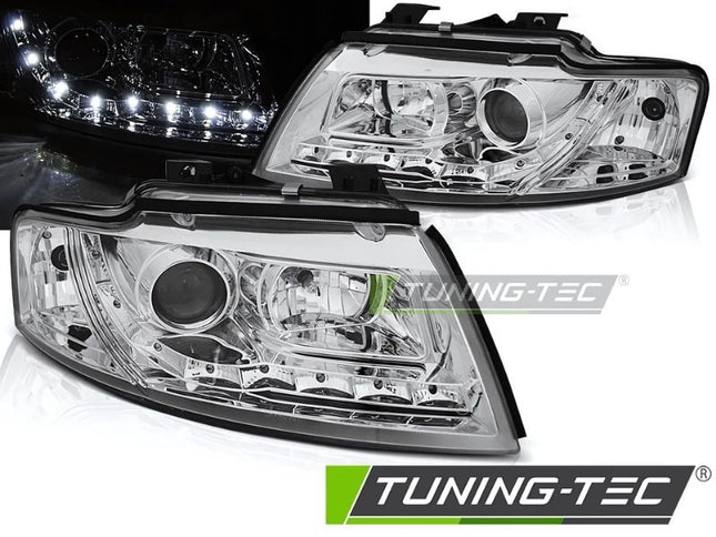 Audi A4 B6 Cabriolet 2002-2005 Fari Anteriori LED Cromati
