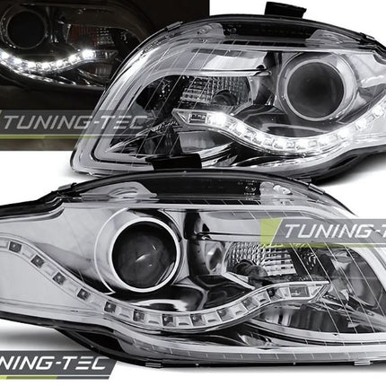 Audi A4 B7 2004-2008 Fari Anteriori LED Daylight Cromati