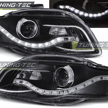Audi A4 B7 2004-2008 Fari Anteriori LED Daylight Nero