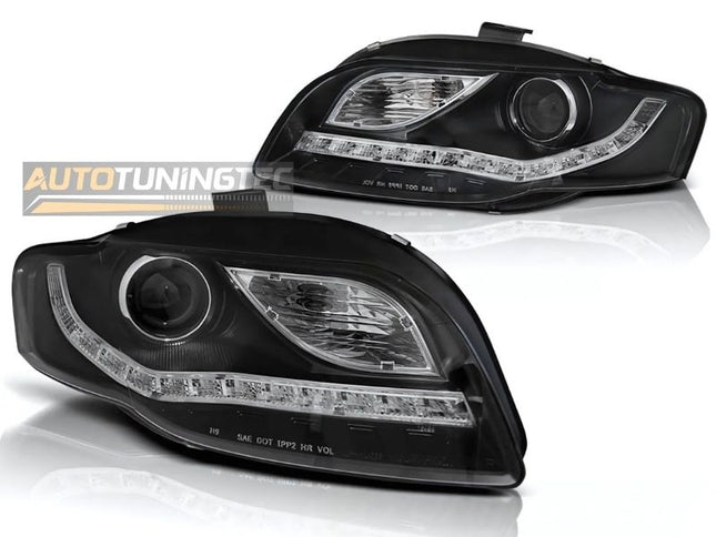 Audi A4 B7: fari LED anteriori omologati E4, stile e sicurezza