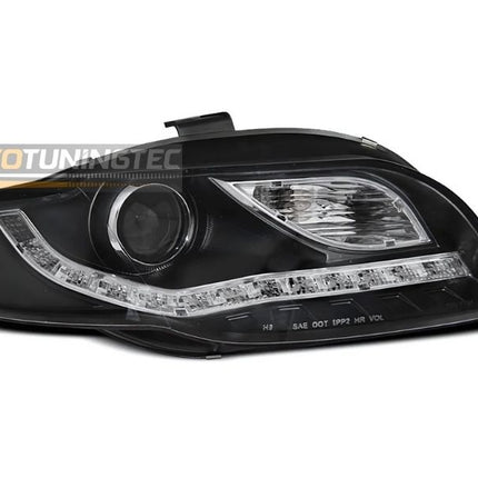 Audi A4 B7 Avant: fari anteriori LED neri, look moderno garantito