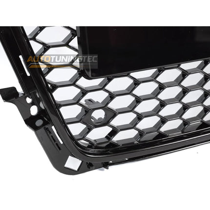 Audi A4 B8 2008-2011 Griglia Anteriore RS4 Look Nero Lucido