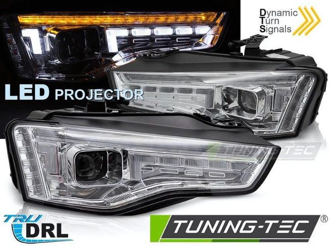 Audi A5 8T 2012-2016 Fari Anteriori DRL Xenon Full LED Cromati