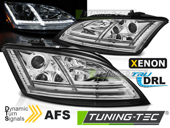 Audi TT 8J 2006-2010 Fari Anteriori a LED con Xenon AFS - Cromati