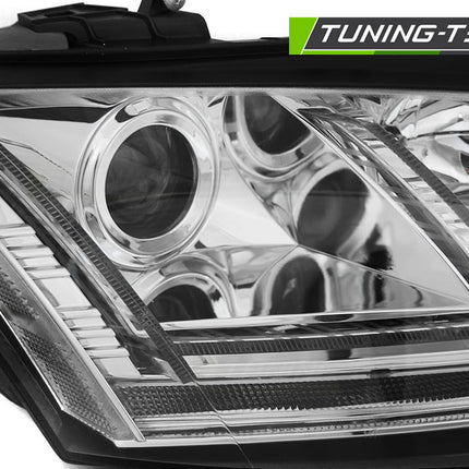 Audi TT 8J 2006-2010 Fari Anteriori a LED Freccia Dinamica - Xenon - Cromato
