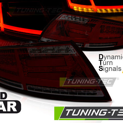 Audi TT 8J 06-14 Fanali Posteriori Full LED Freccia Dinamica - Rosso Fumé