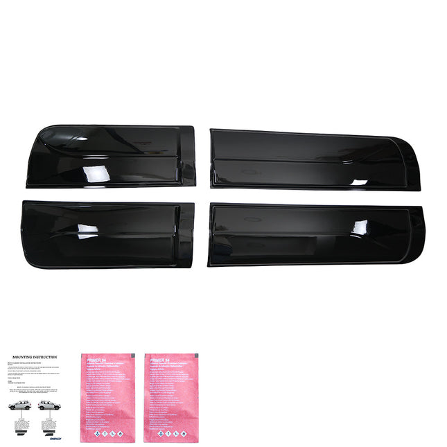 Modanature Laterali per Ford Ranger T6-T7-T8 2012-2022 (Nero Lucido)