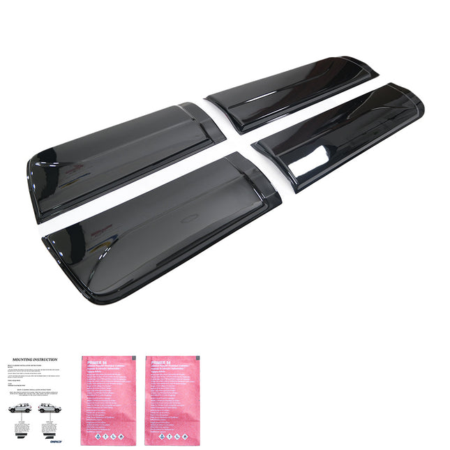 Modanature Laterali per Ford Ranger T6-T7-T8 2012-2022 (Nero Lucido)