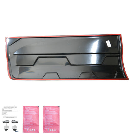 Modanature Laterali per Ford Ranger T6-T7-T8 2012-2022 (Jumbo) Nero Lucido