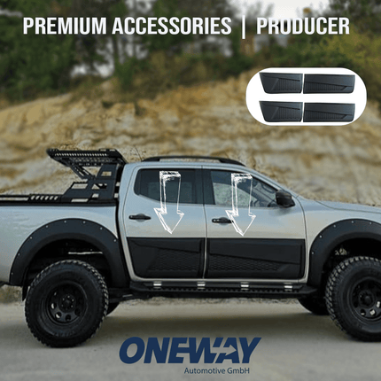 Modanature Laterali per Nissan Navara NP300 (D23) 2014-2021 (Jumbo)