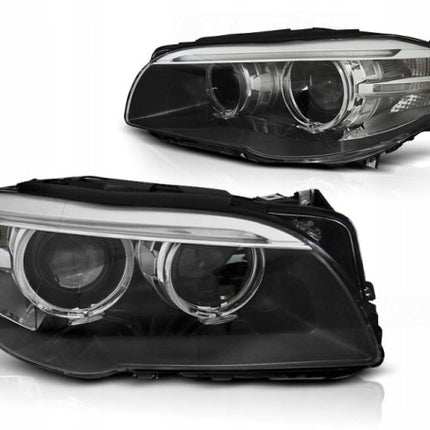BMW 5 F10 F11 2010-2013 Fari Anteriori LED Angel Eyes Xenon