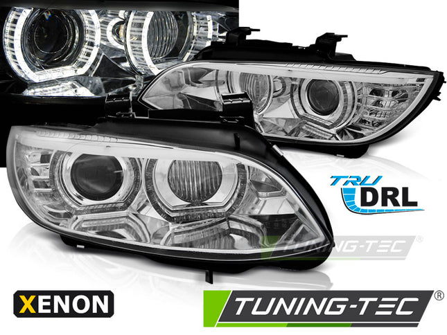 BMW Serie 3 E92 E93 2006-2010 Fari Xenon LED 3D Angel Eyes