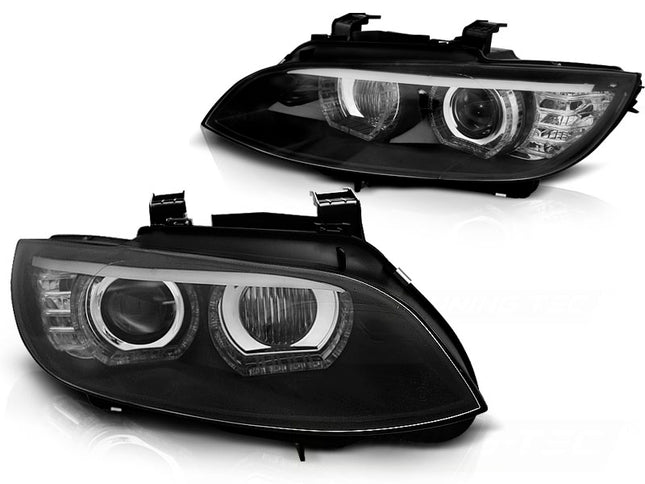 BMW Serie 3 E92 E93 2006-2010 Fari Xenon LED Angel Eyes AFS