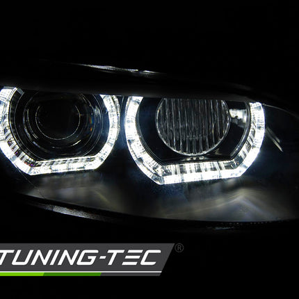 Kit fari anteriori BMW E92 E93 con luci 3D Angel Eyes