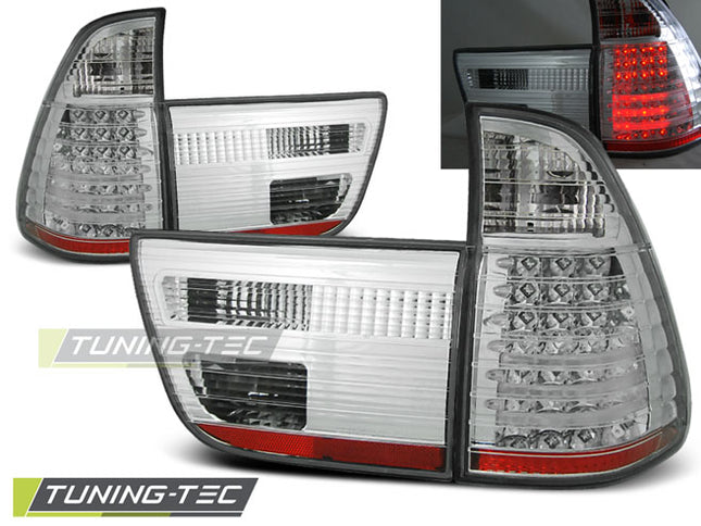 BMW X5 E53 2000-2003 Fanali Posteriori a LED Cromati