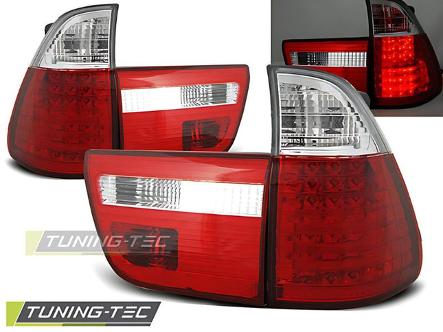 BMW X5 E53 2000-2003 Fanali Posteriori LED Rosso Bianco