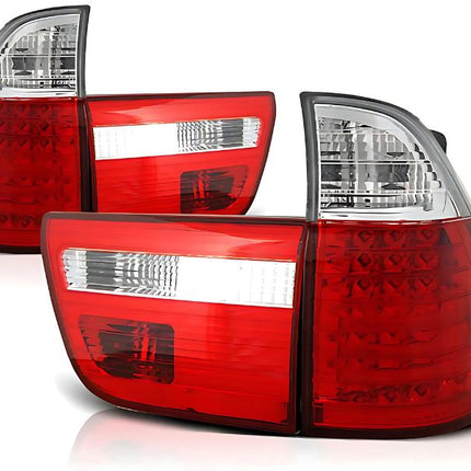 BMW X5 E53 2000-2003 Fanali Posteriori LED Rosso Bianco
