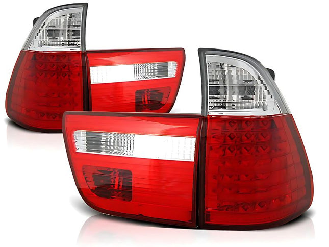 BMW X5 E53 2000-2003 Fanali Posteriori LED Rosso Bianco