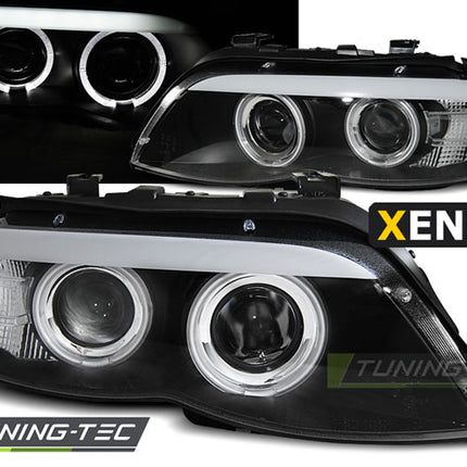 BMW X5 E53 2003-2006 Fari Anteriori Xenon Angel Eyes LED