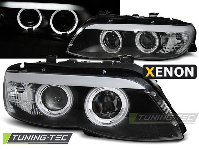 BMW X5 E53 2003-2006 Fari Anteriori Xenon Angel Eyes LED